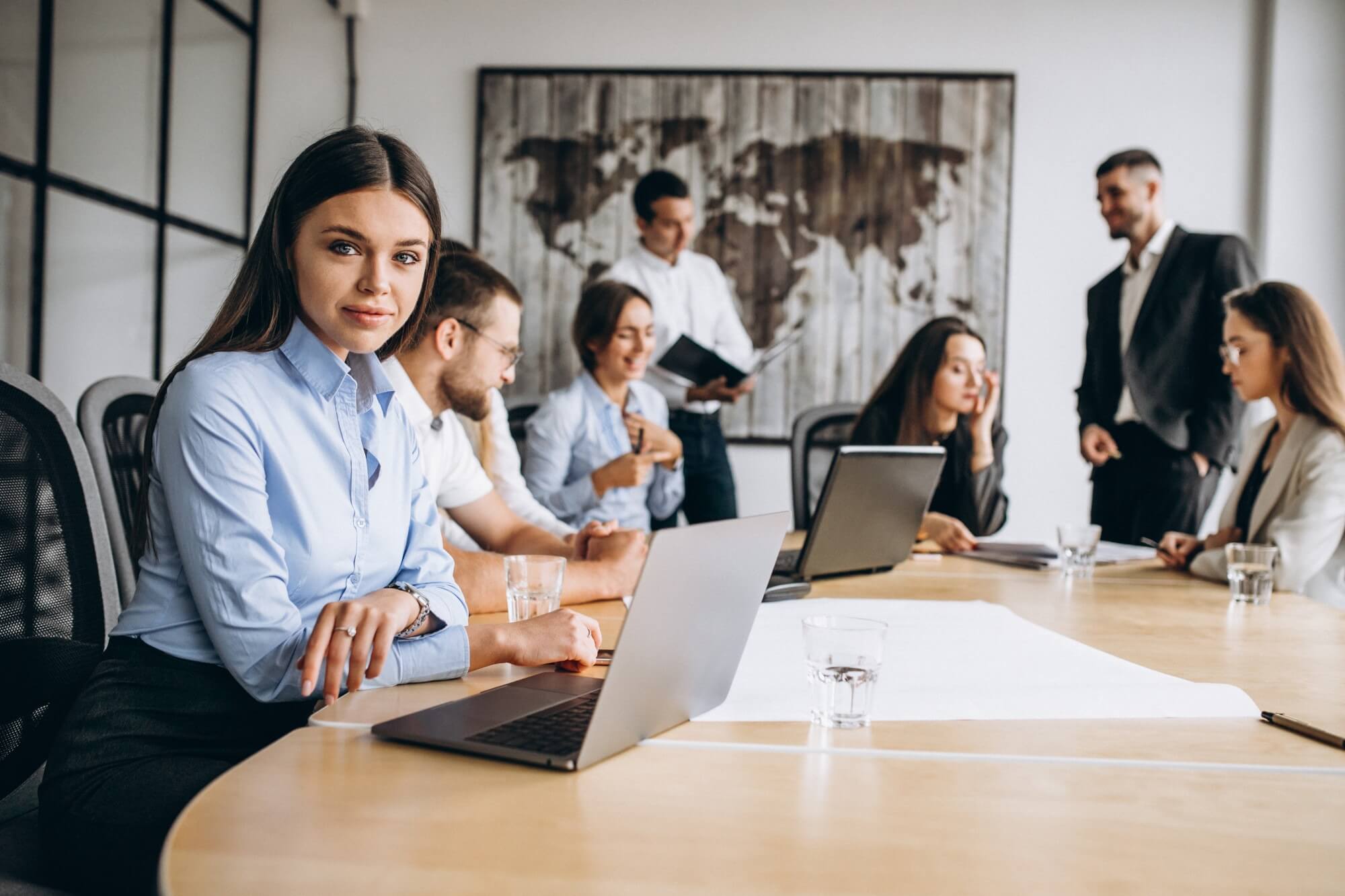 Corporate team meeting
